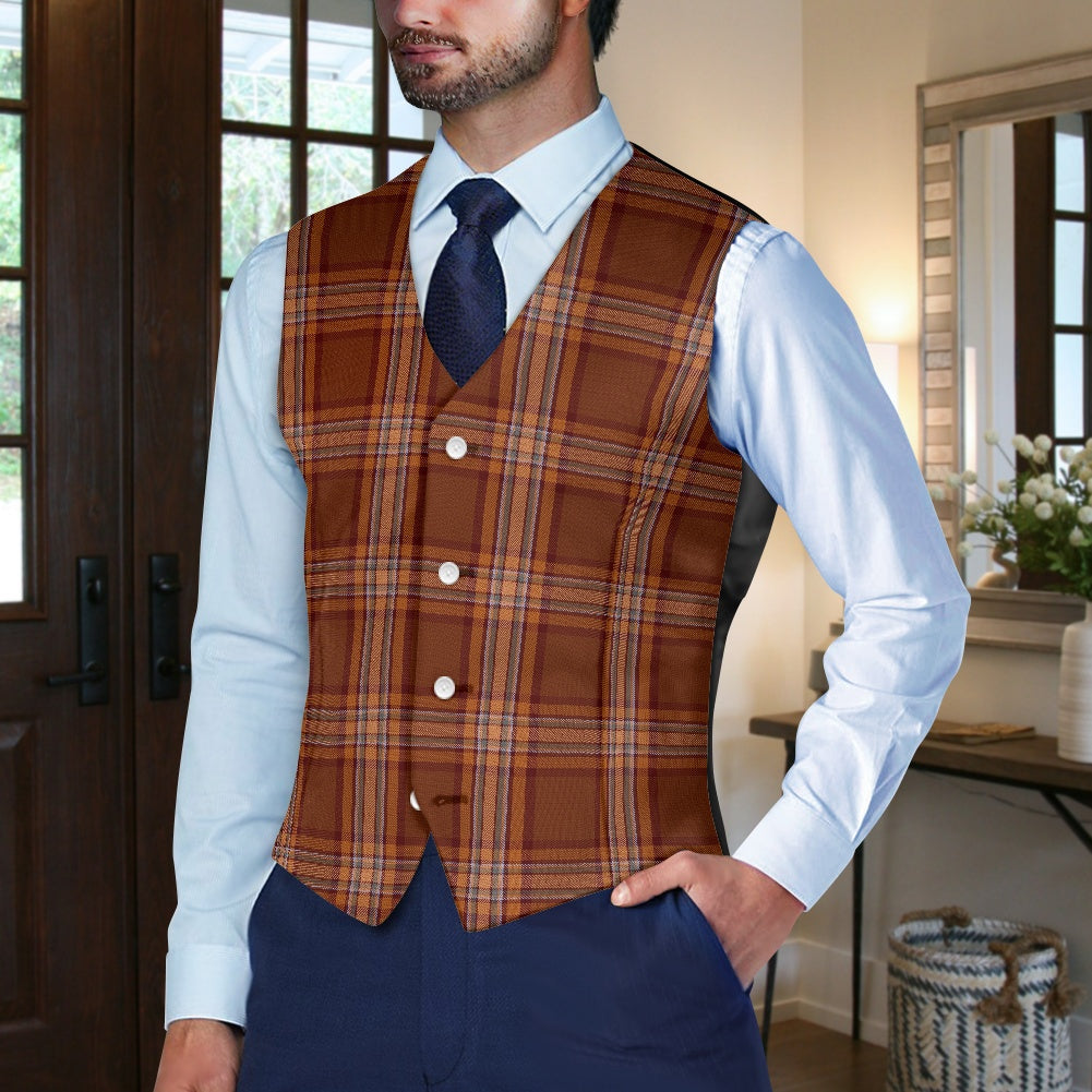 Irish County Down Tartan Waistcoat
