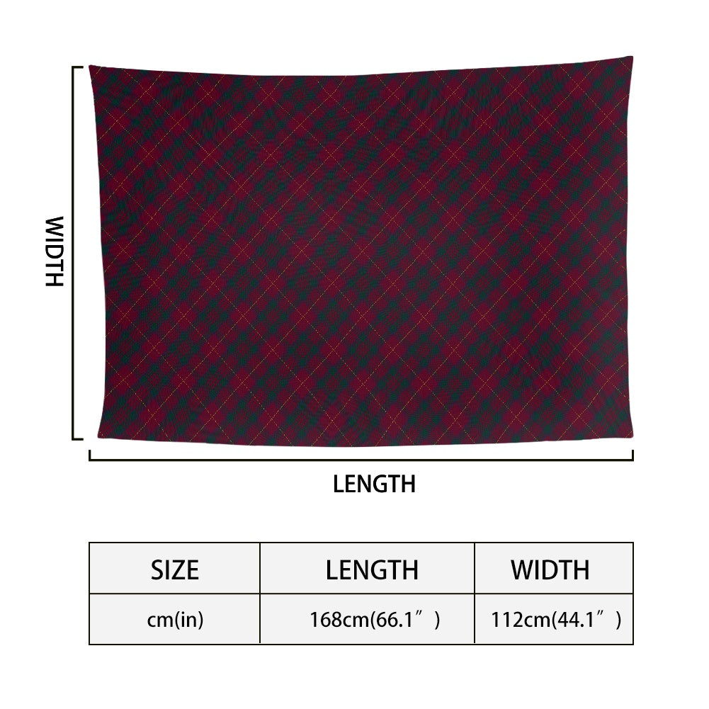 Wanstall Kent Tartan Bias Chiffon Scarf