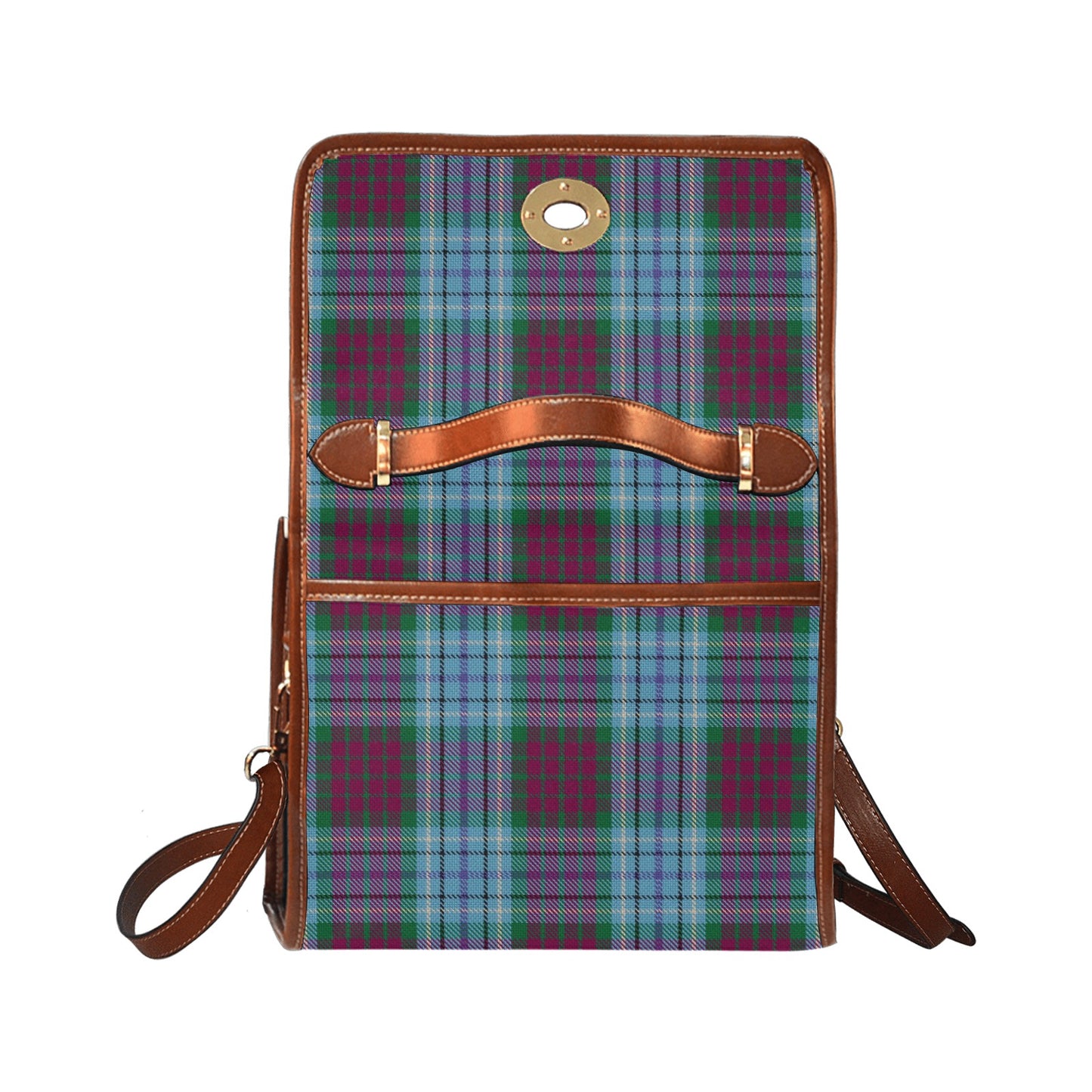 Dun Broch Tartan Waterproof Canvas Handbag