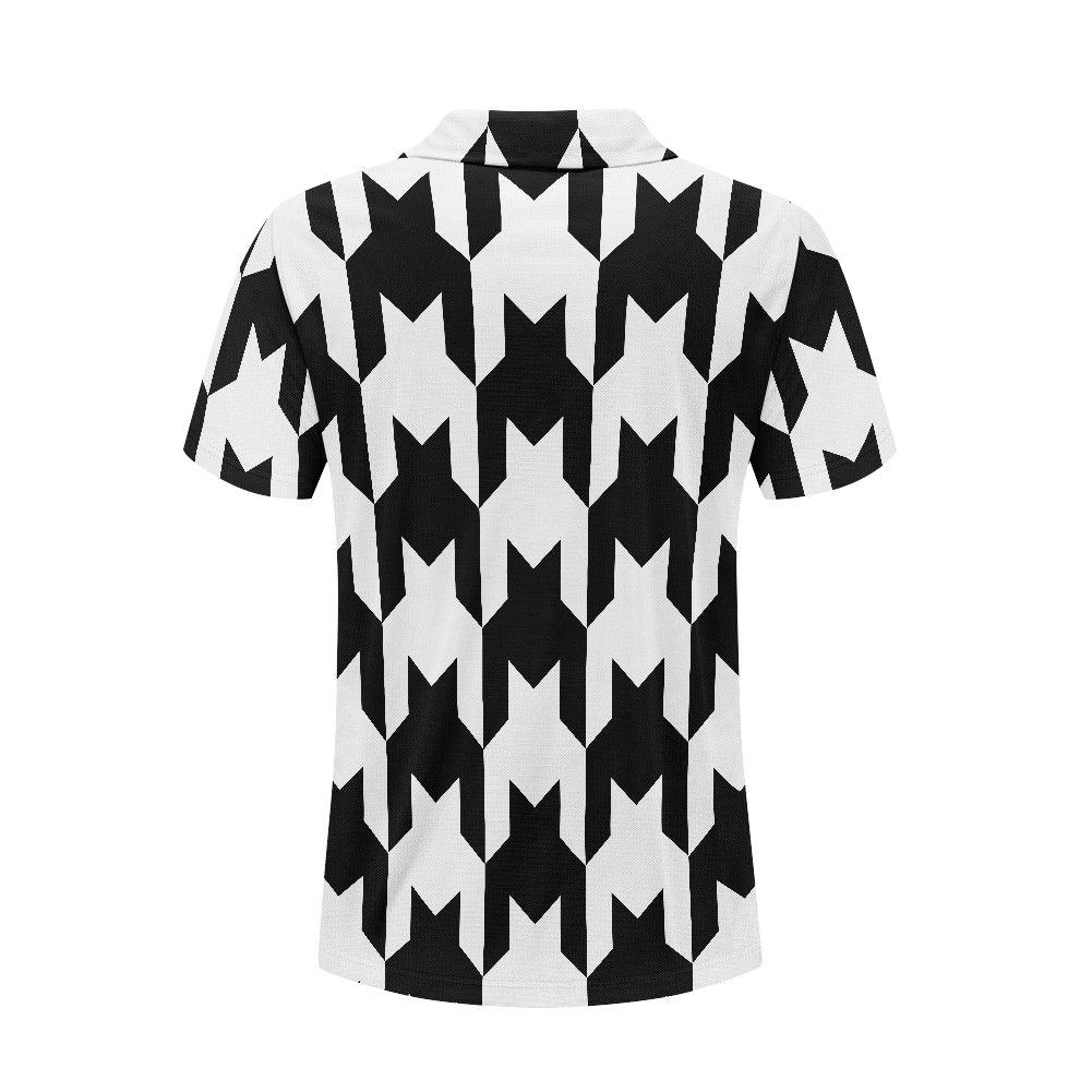 Two Tone Houndstooth Polo