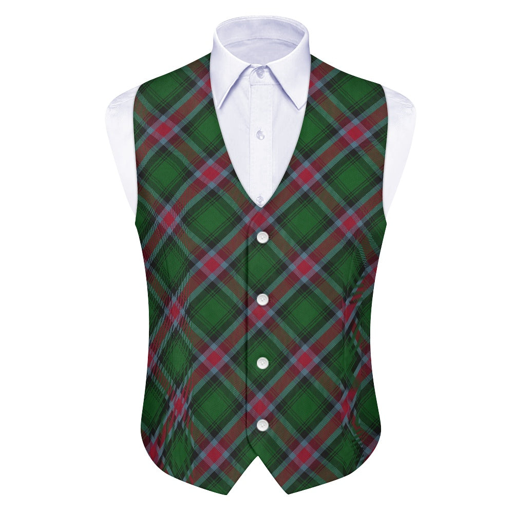 US State - Georgia Tartan Suit vest jacket