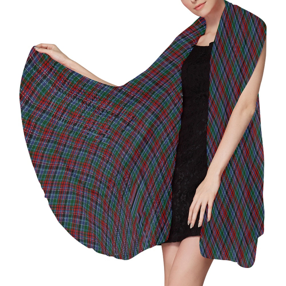 Clan Gordon Red Tartan Chiffon Scarf