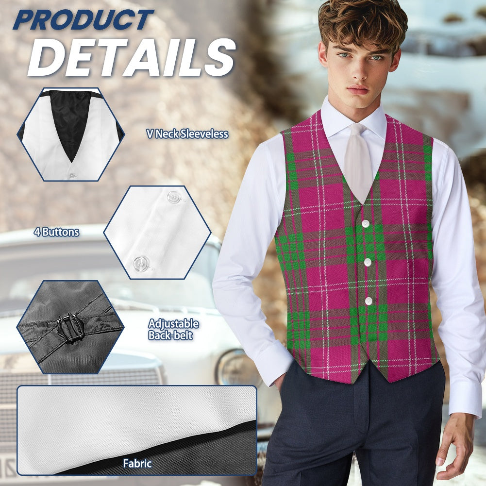Clan Crawford Tartan Suit vest jacket