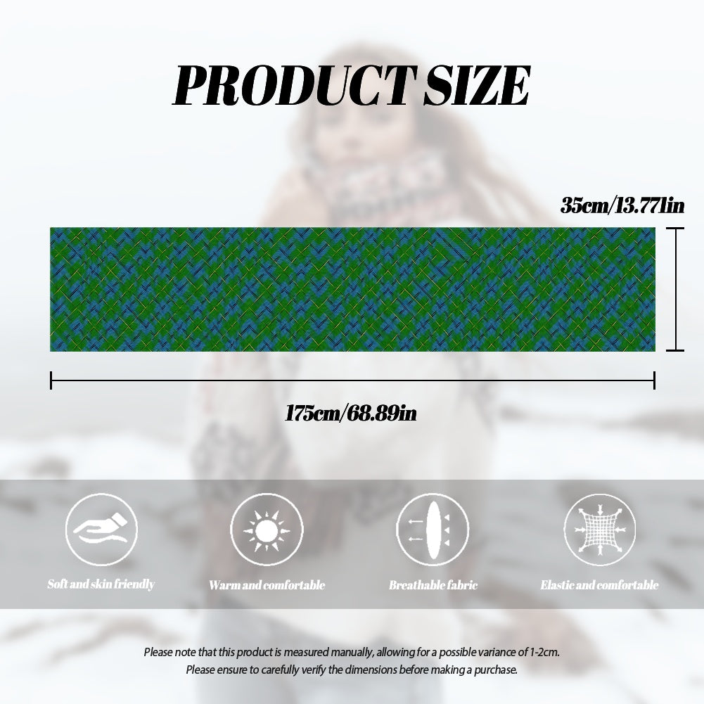 Clan Johnstone Tartan Fluffy scarf