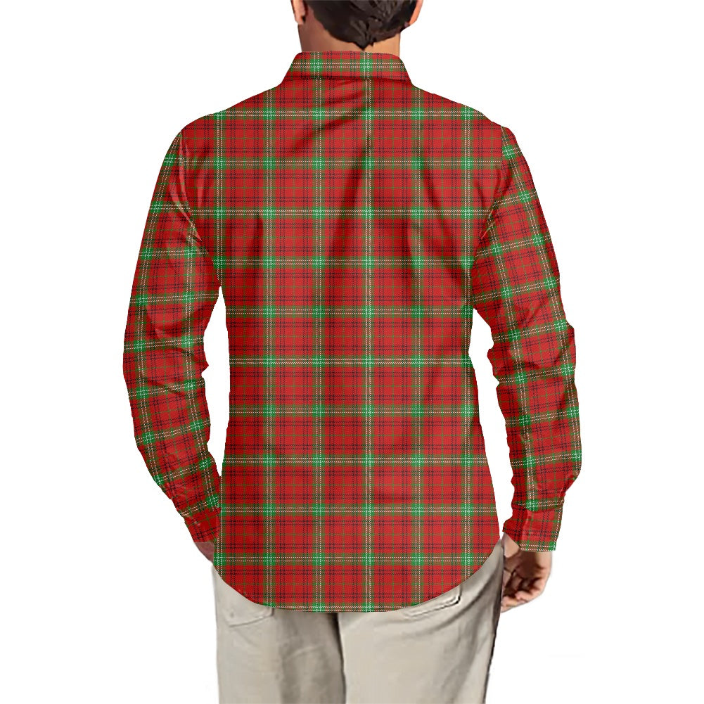 Clan Morrison Tartan Men's long-sleeved shirt
