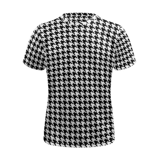 Two Tone Houndstooth Football Shirt