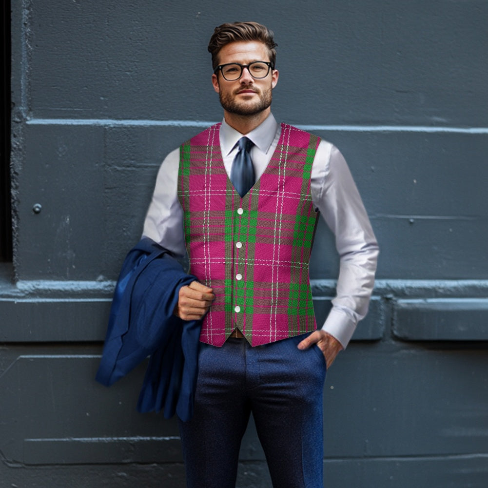Clan Crawford Tartan Suit vest jacket