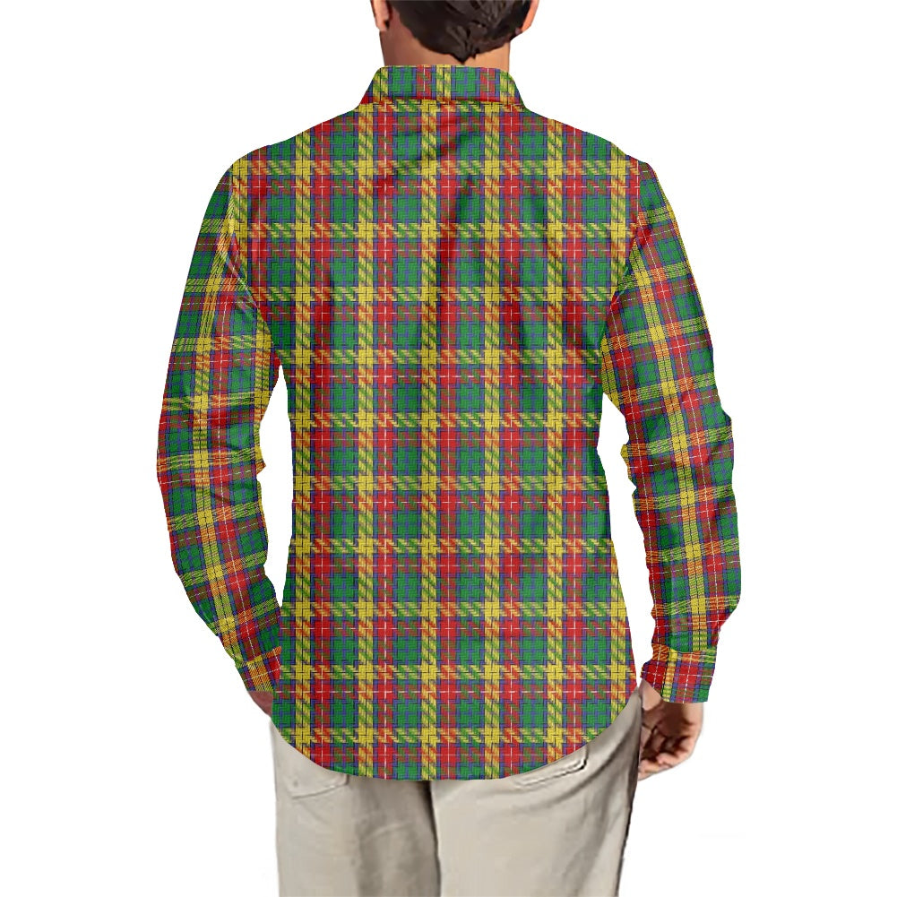 Clan Buchanan Tartan Men's long-sleeved shirt