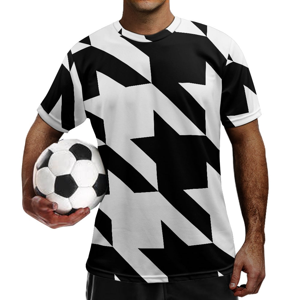 Two Tone Houndstooth Football Shirt