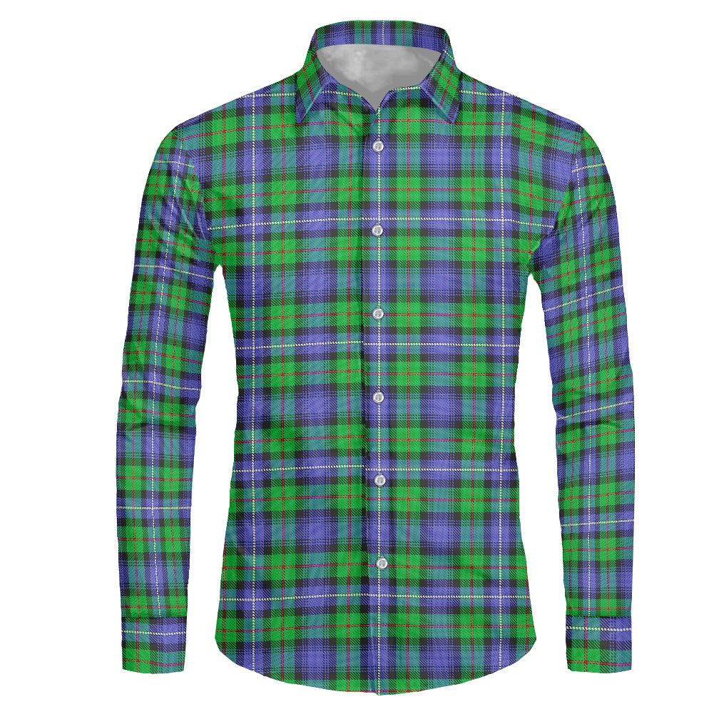 Clan Donnachaidh Hunting Tartan Men's long-sleeved shirt