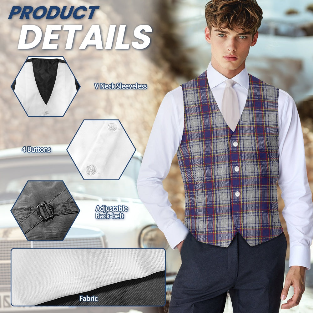 US State - Nevada Tartan Suit vest jacket