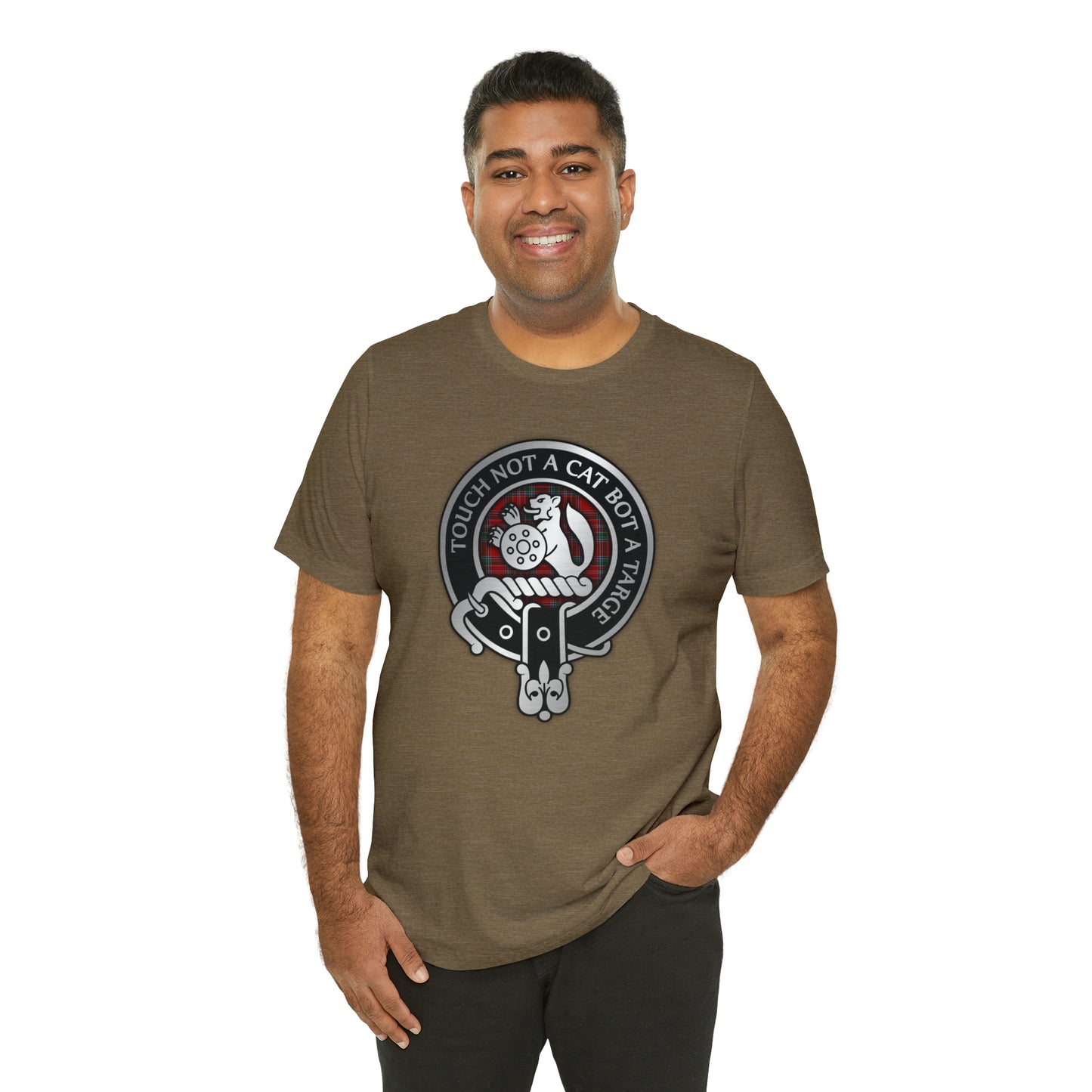 Clan MacBean | MacBain Crest & Tartan Knot | Unisex T-Shirt
