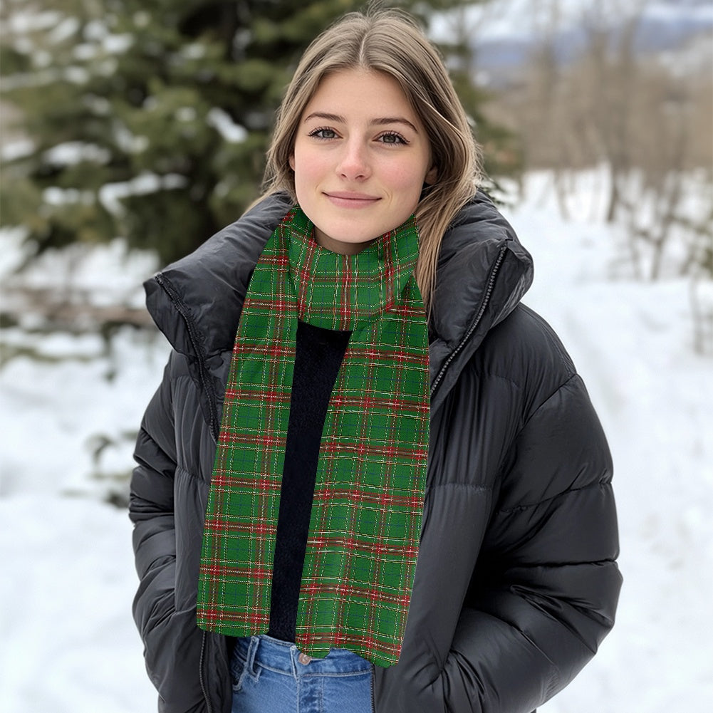 Clan Steel Tartan Fluffy scarf