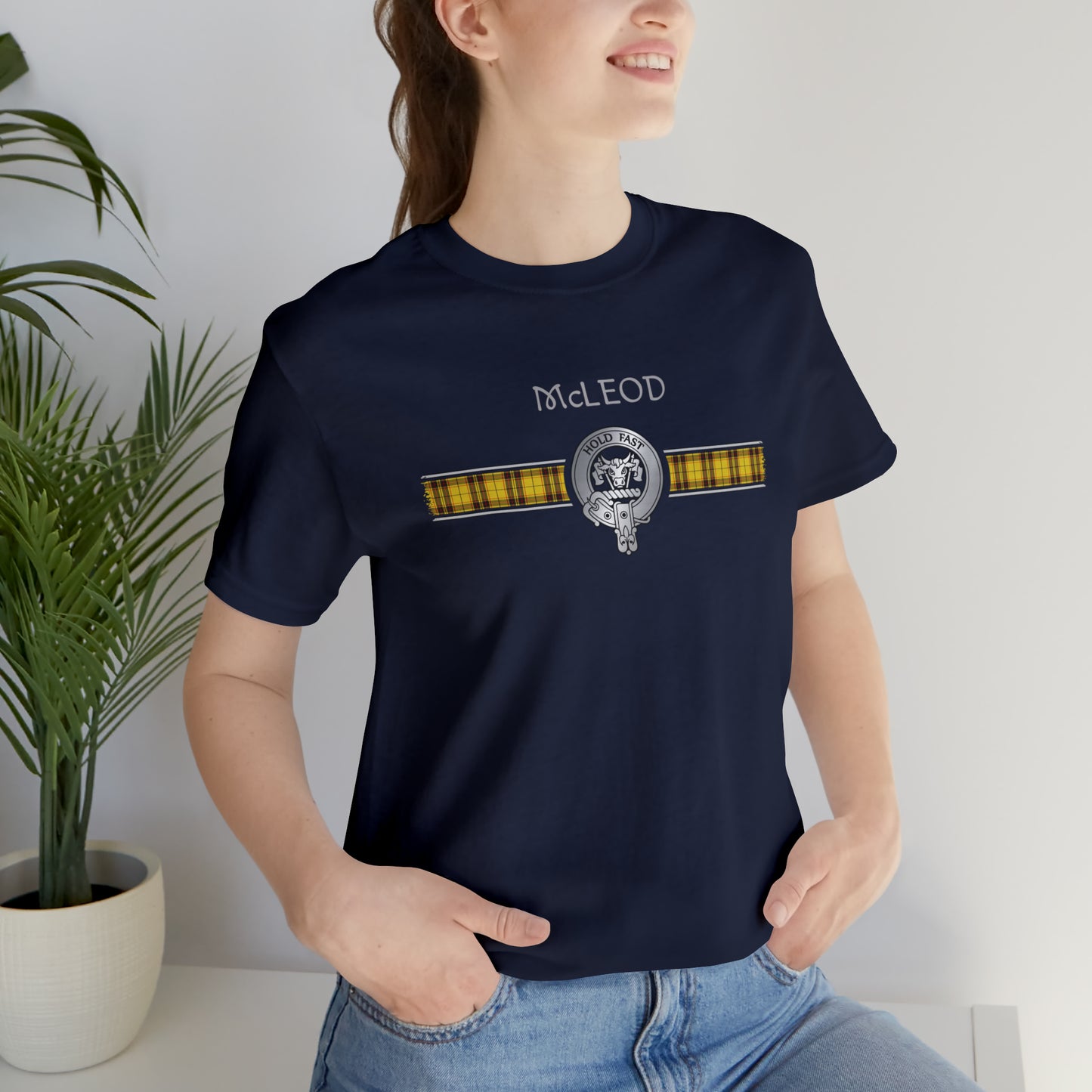 Clan McLeod Crest & Tartan | Unisex T-Shirt