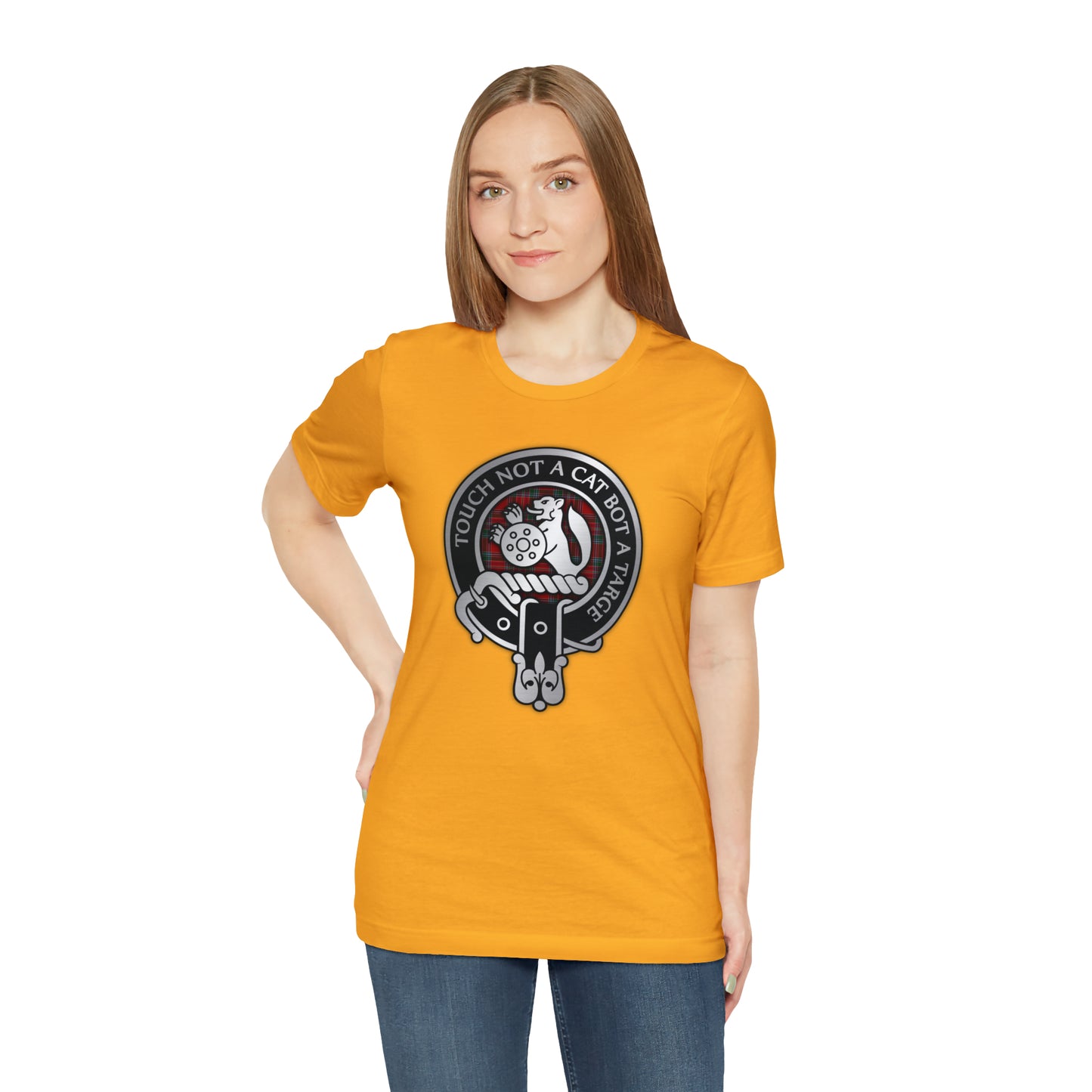 Clan MacBean | MacBain Crest & Tartan Knot | Unisex T-Shirt