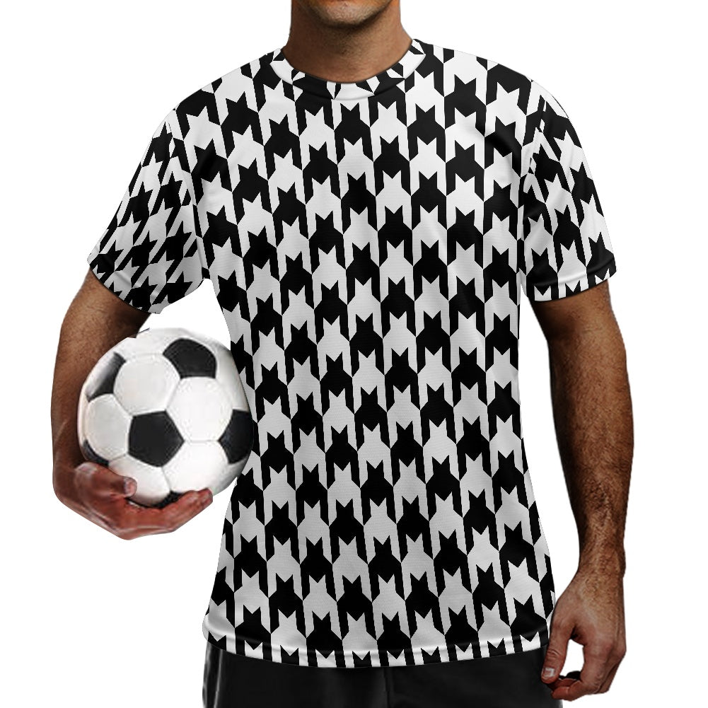 Two Tone Houndstooth Football Shirt