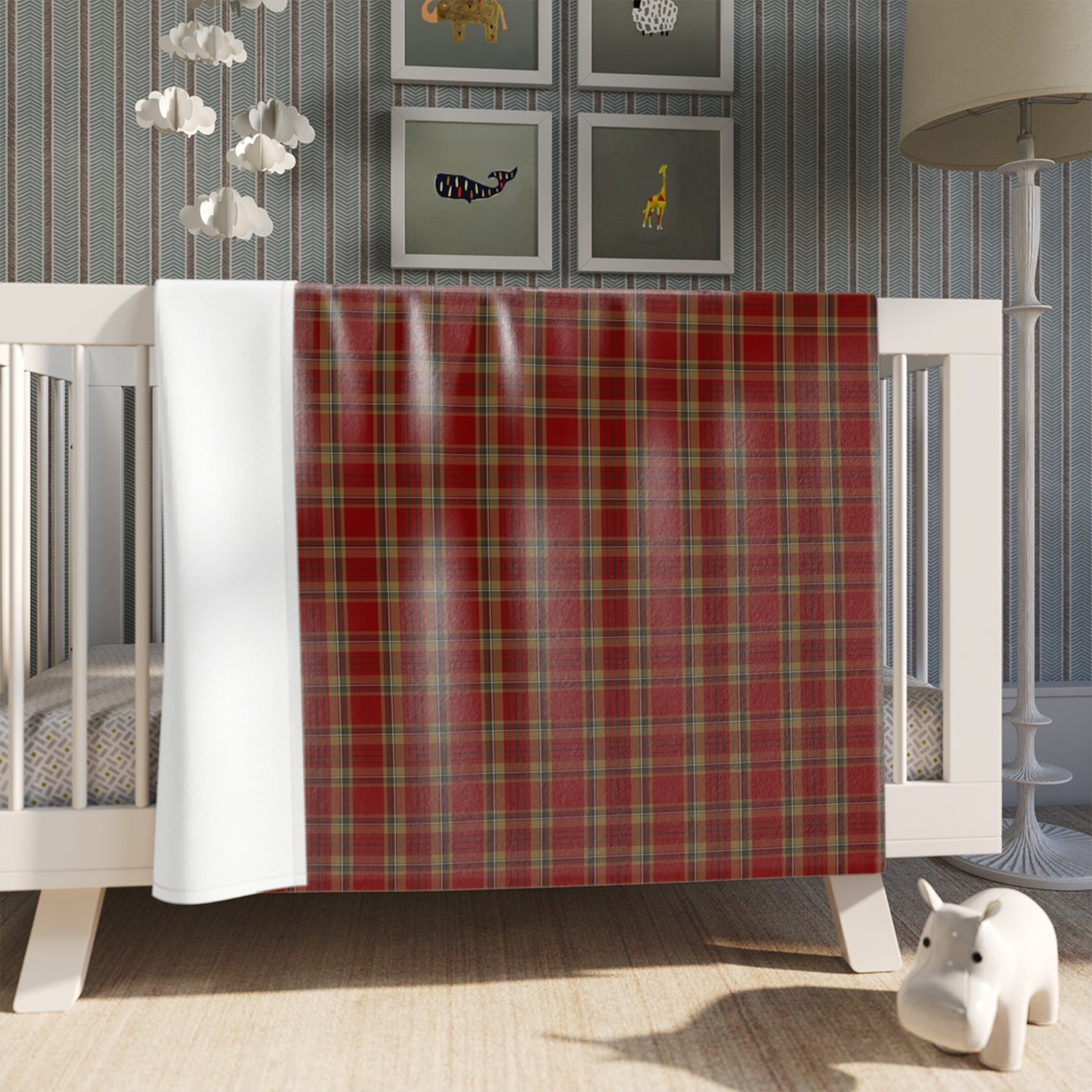 Irish County Tyrone Tartan Throw Blanket