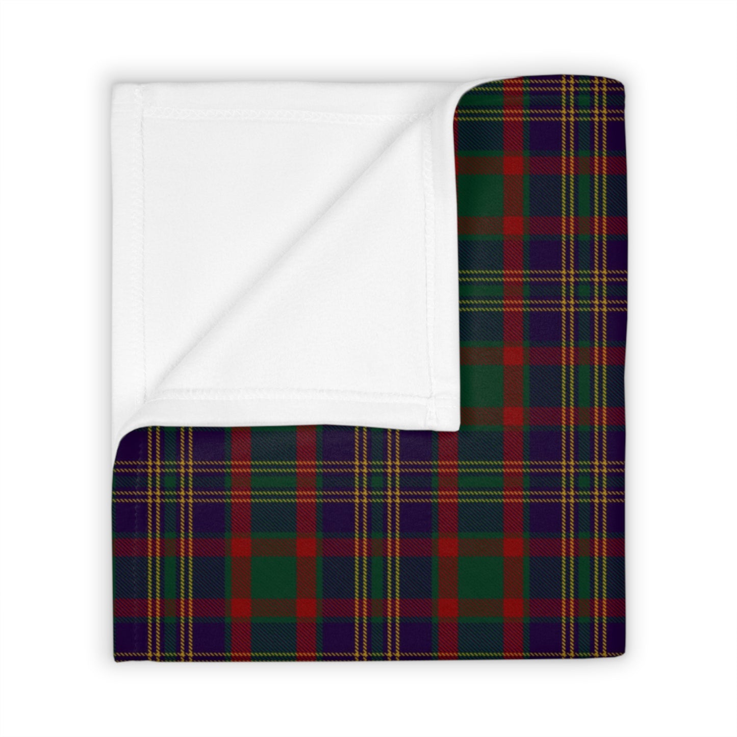 Irish County Cork Tartan Throw Blanket
