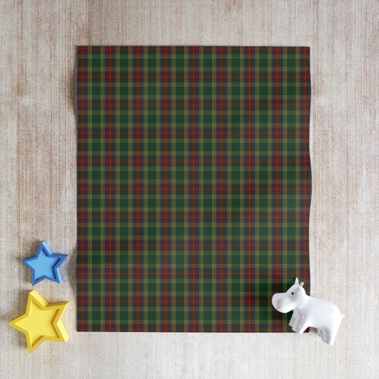 Irish County Waterford Tartan Throw Blanket