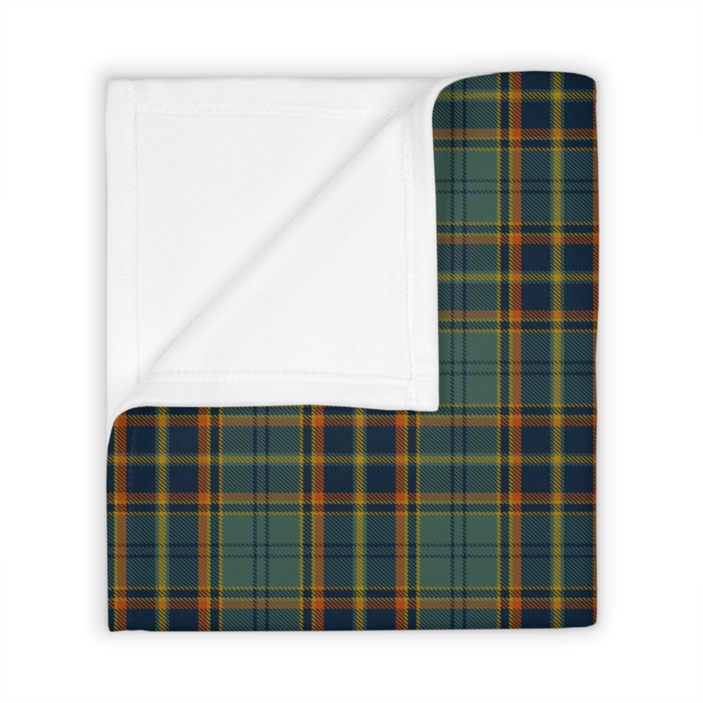 Irish County Antrim Tartan Throw Blanket