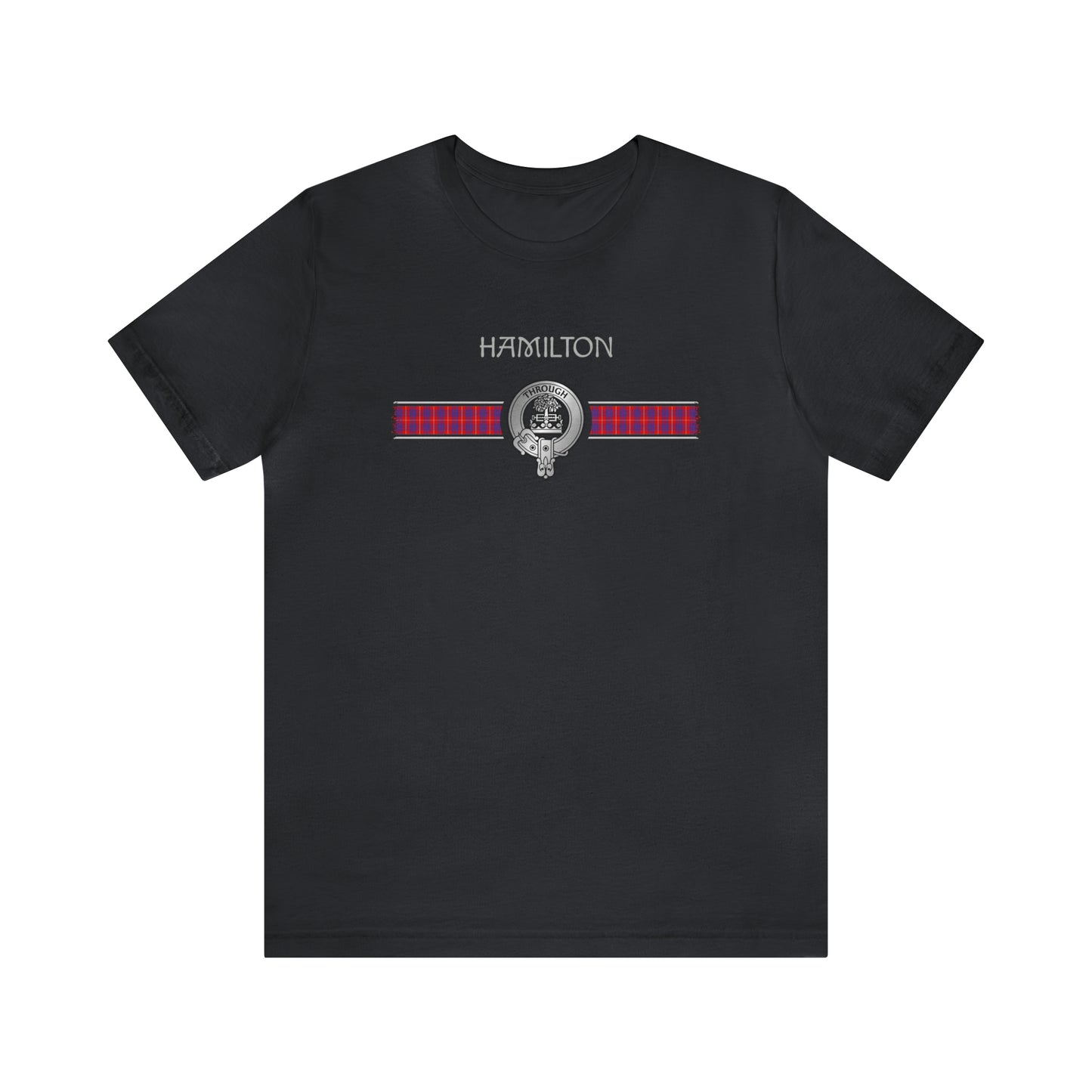 Clan Hamilton Crest & Tartan | Unisex T-Shirt