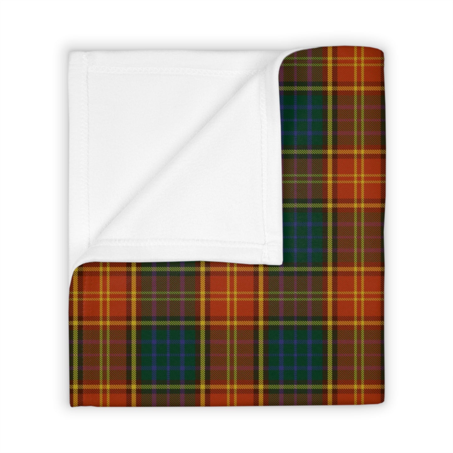 Irish County Roscommon Tartan Throw Blanket