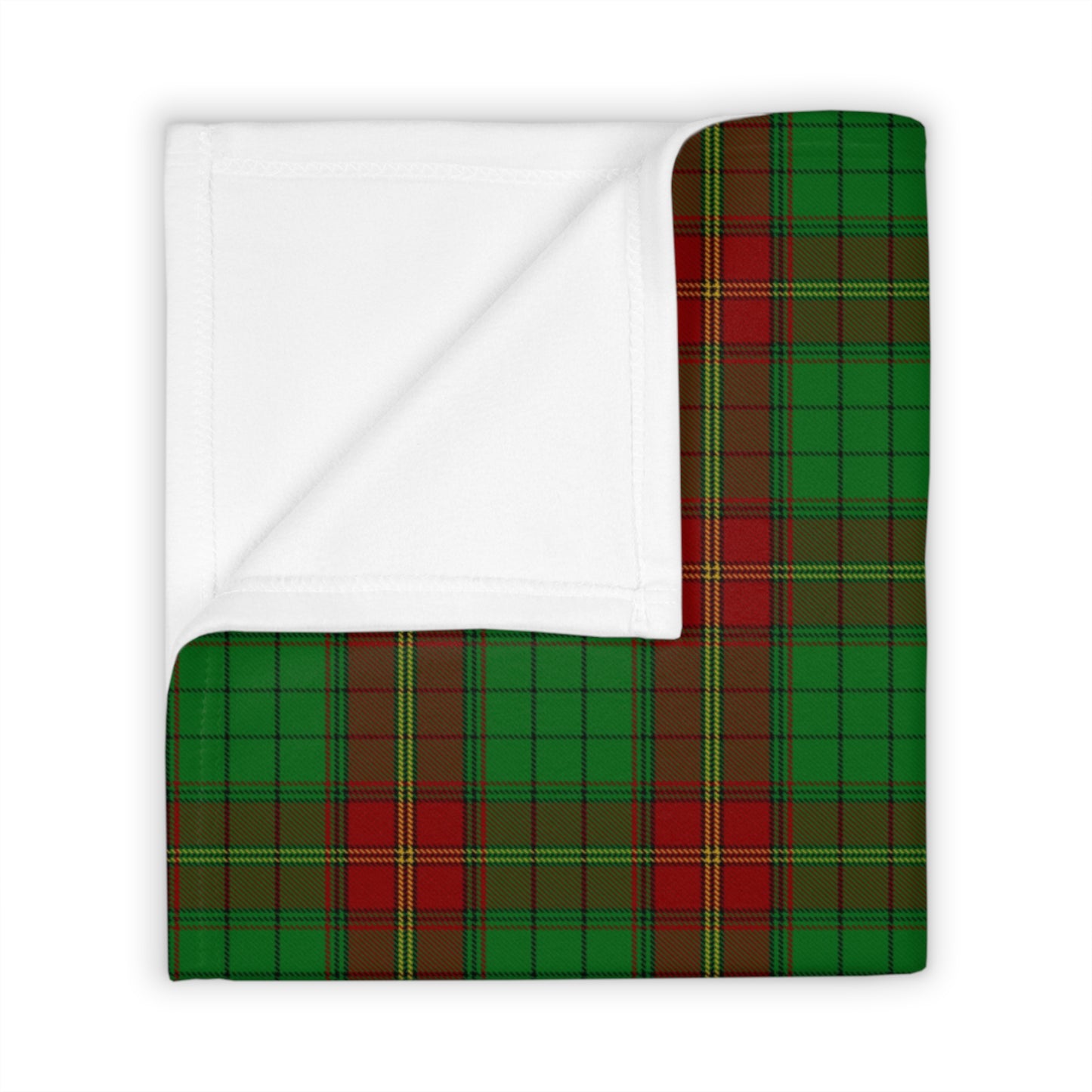 Irish Province Ulster Red Tartan Throw Blanket