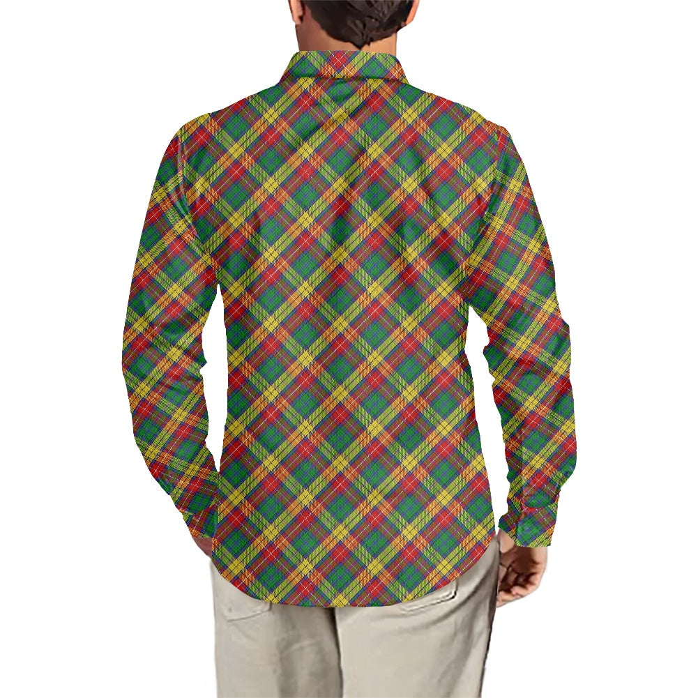 Clan Buchanan Tartan Men's long-sleeved shirt