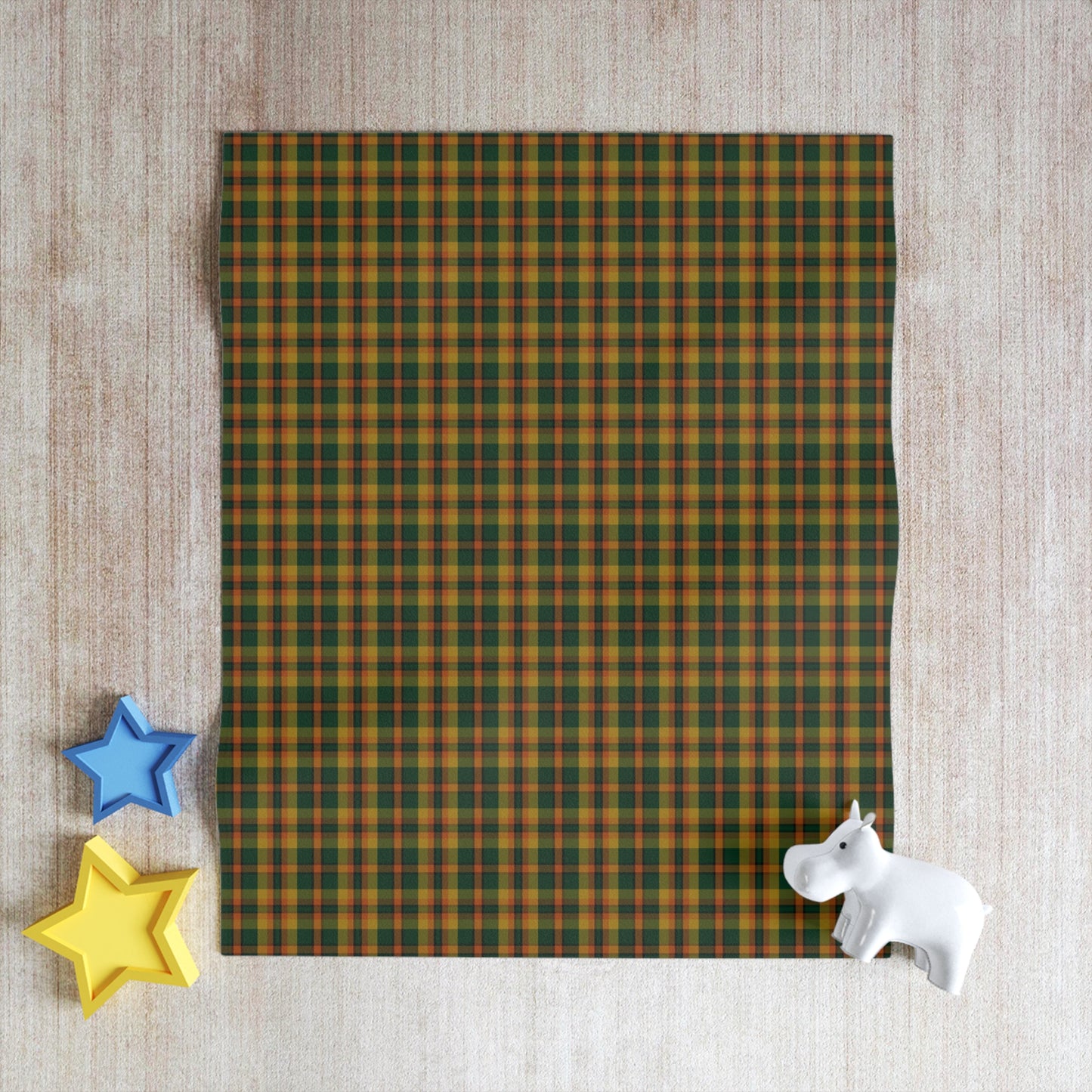 Irish County Derry Tartan Throw Blanket
