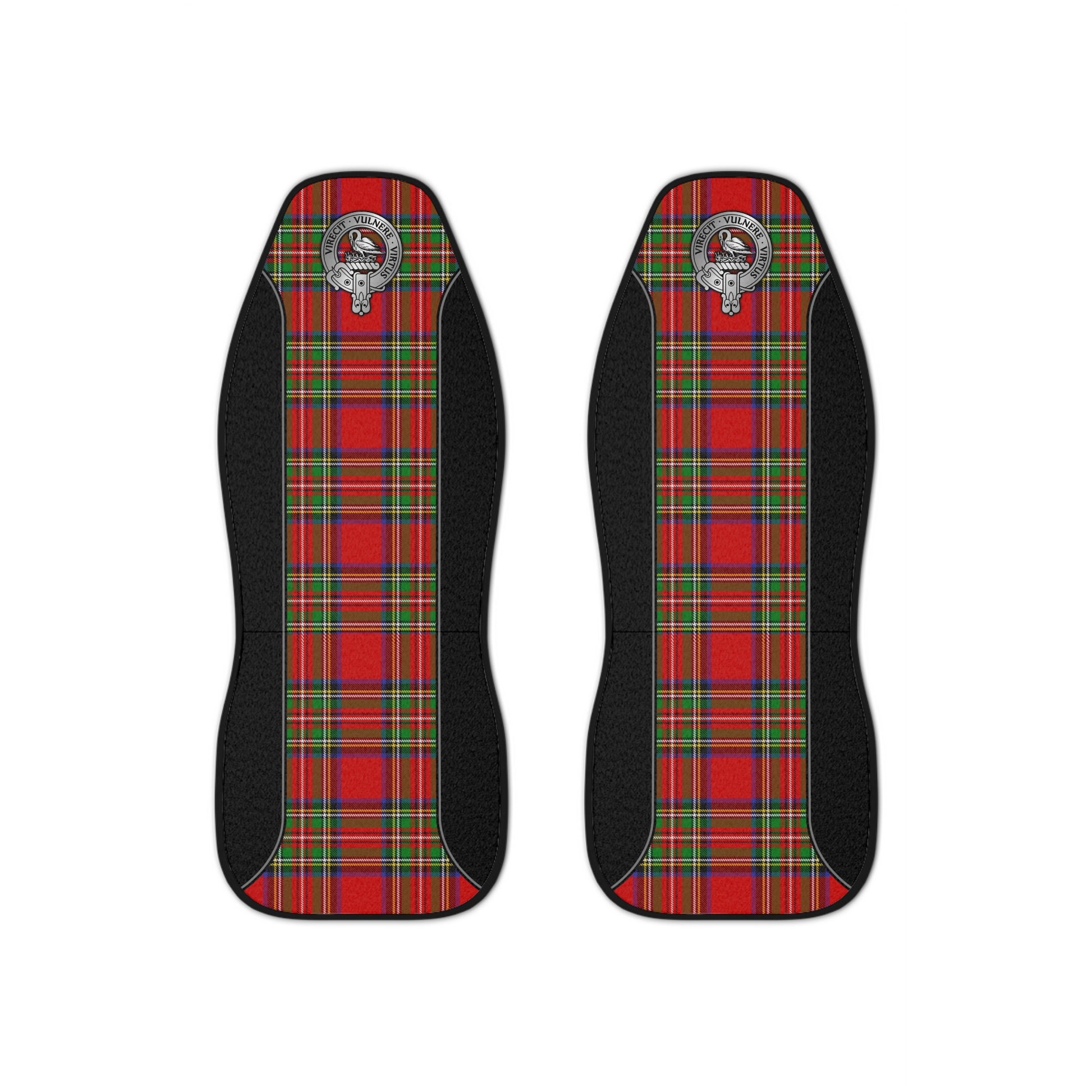 Clan Stewart Crest & Tartan Car Seat Covers