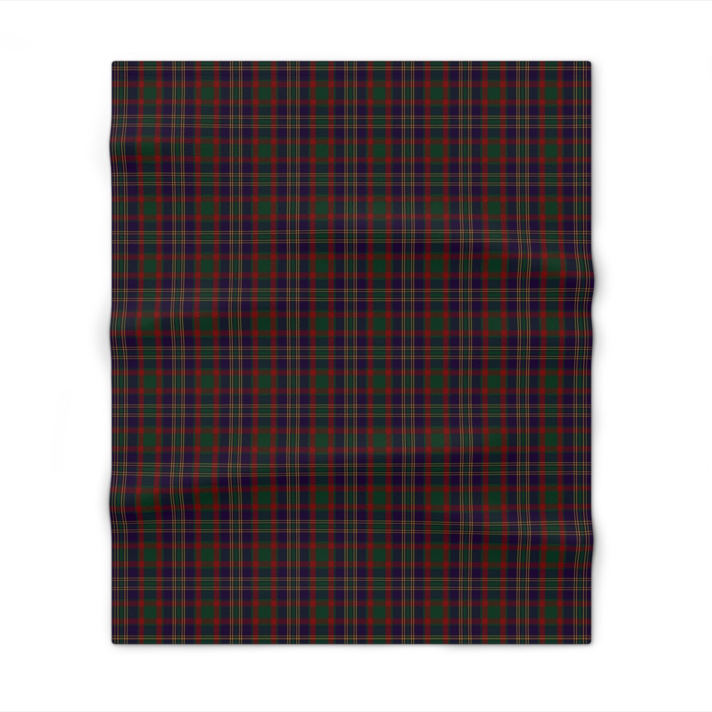 Irish County Cork Tartan Throw Blanket