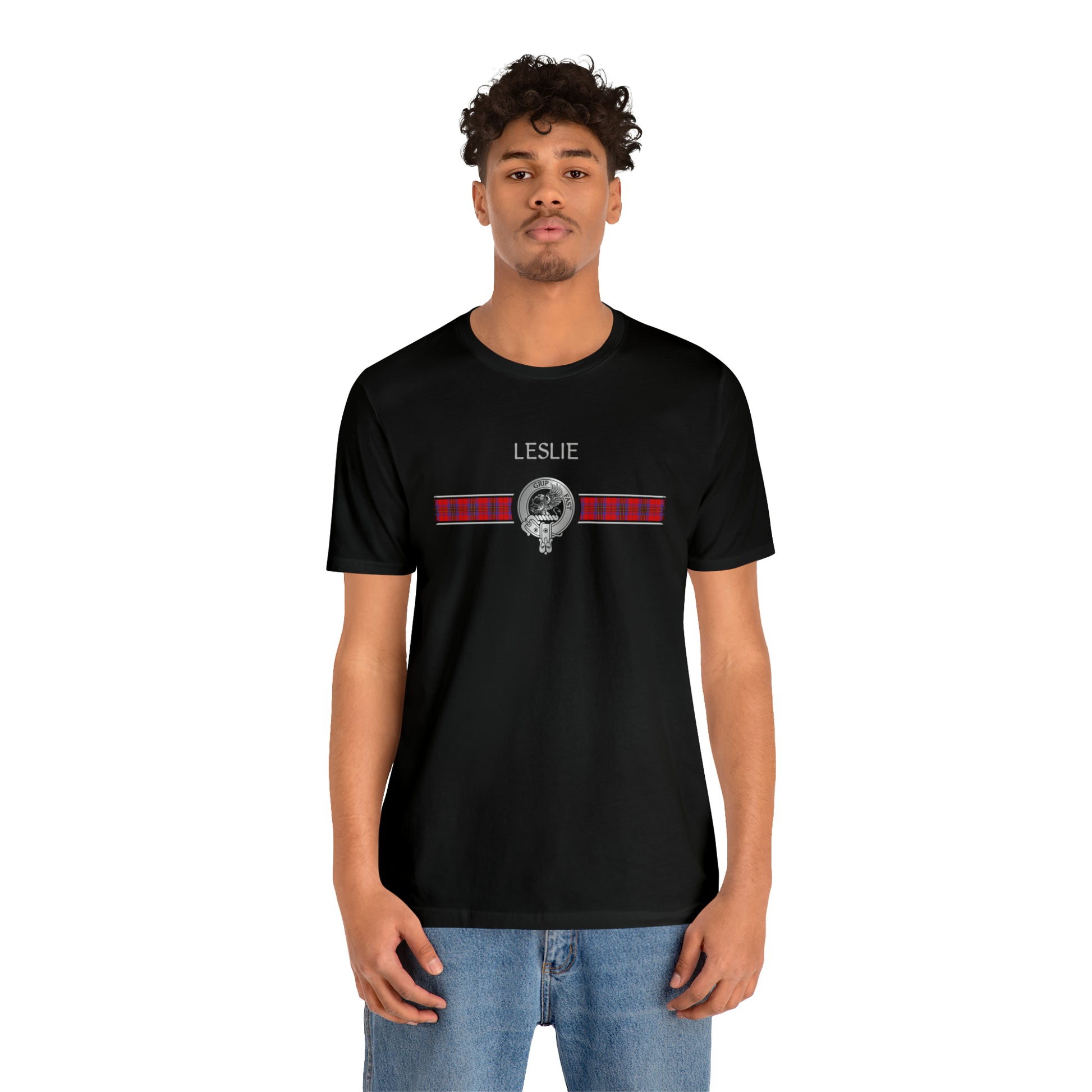 Clan Leslie Crest & Tartan | Unisex T-Shirt
