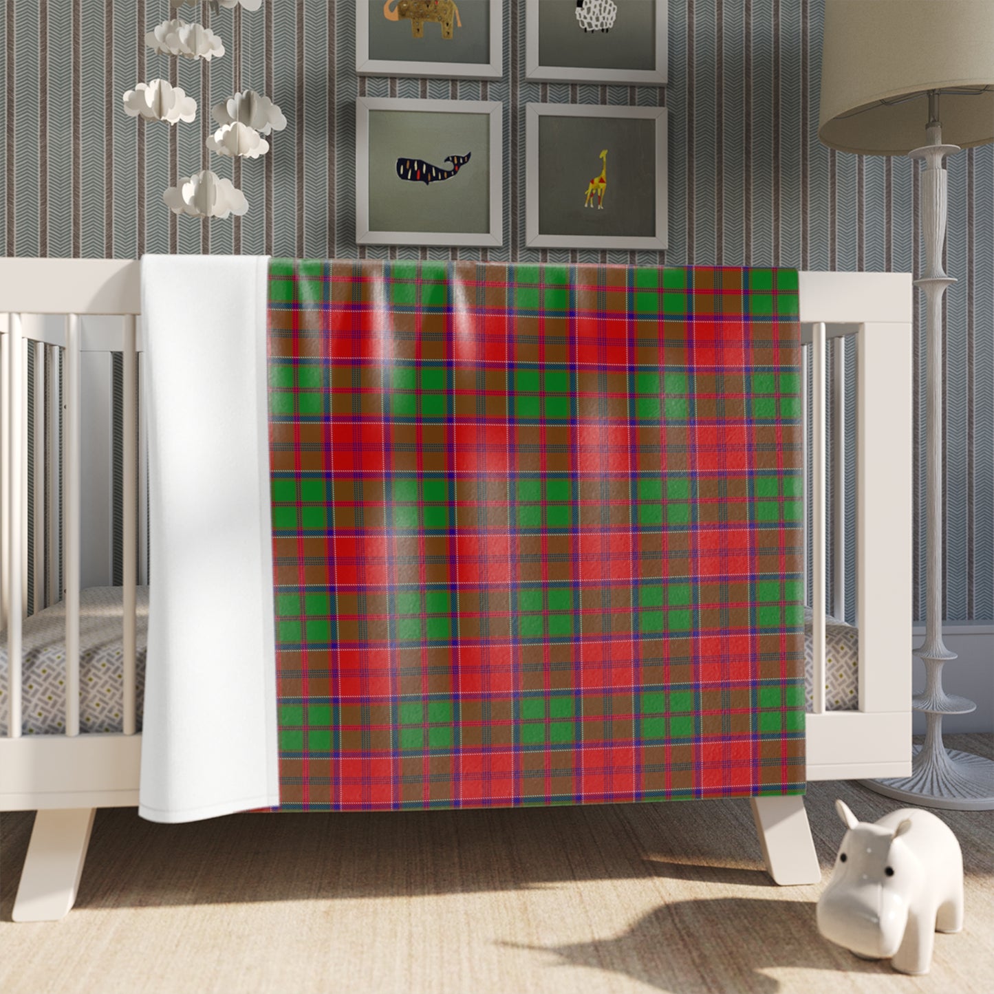 Clan Heron Tartan Throw Blanket