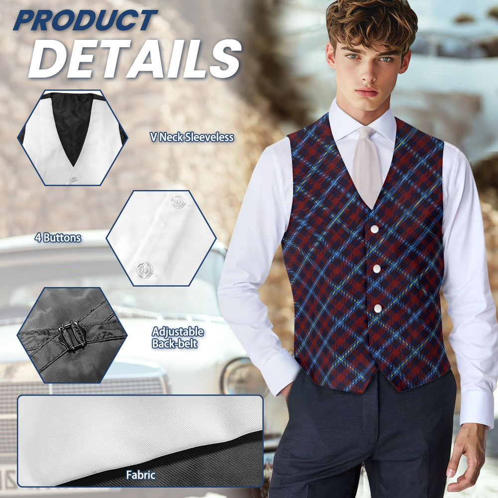 Highland Titles Tartan Suit vest jacket