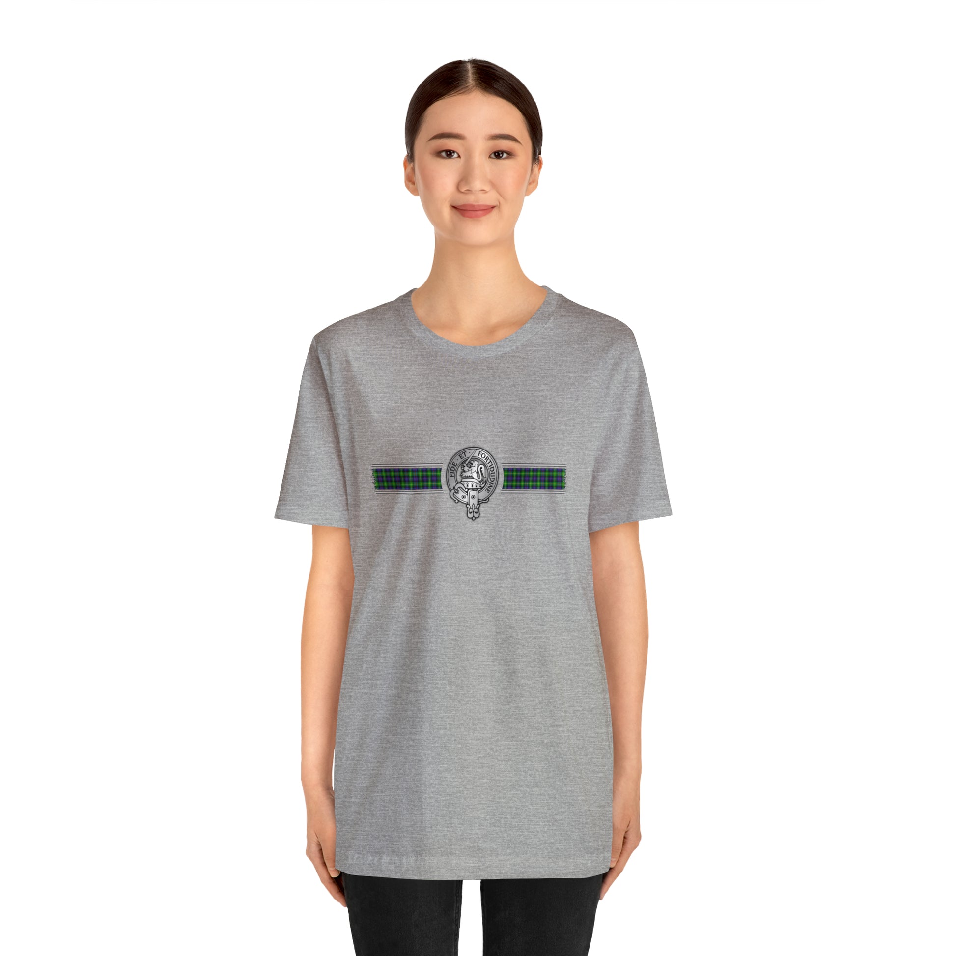 Clan Farquharson Crest & Tartan | Unisex T-Shirt