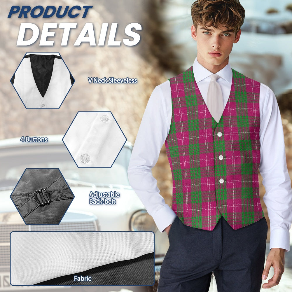 Clan Crawford Tartan Suit vest jacket