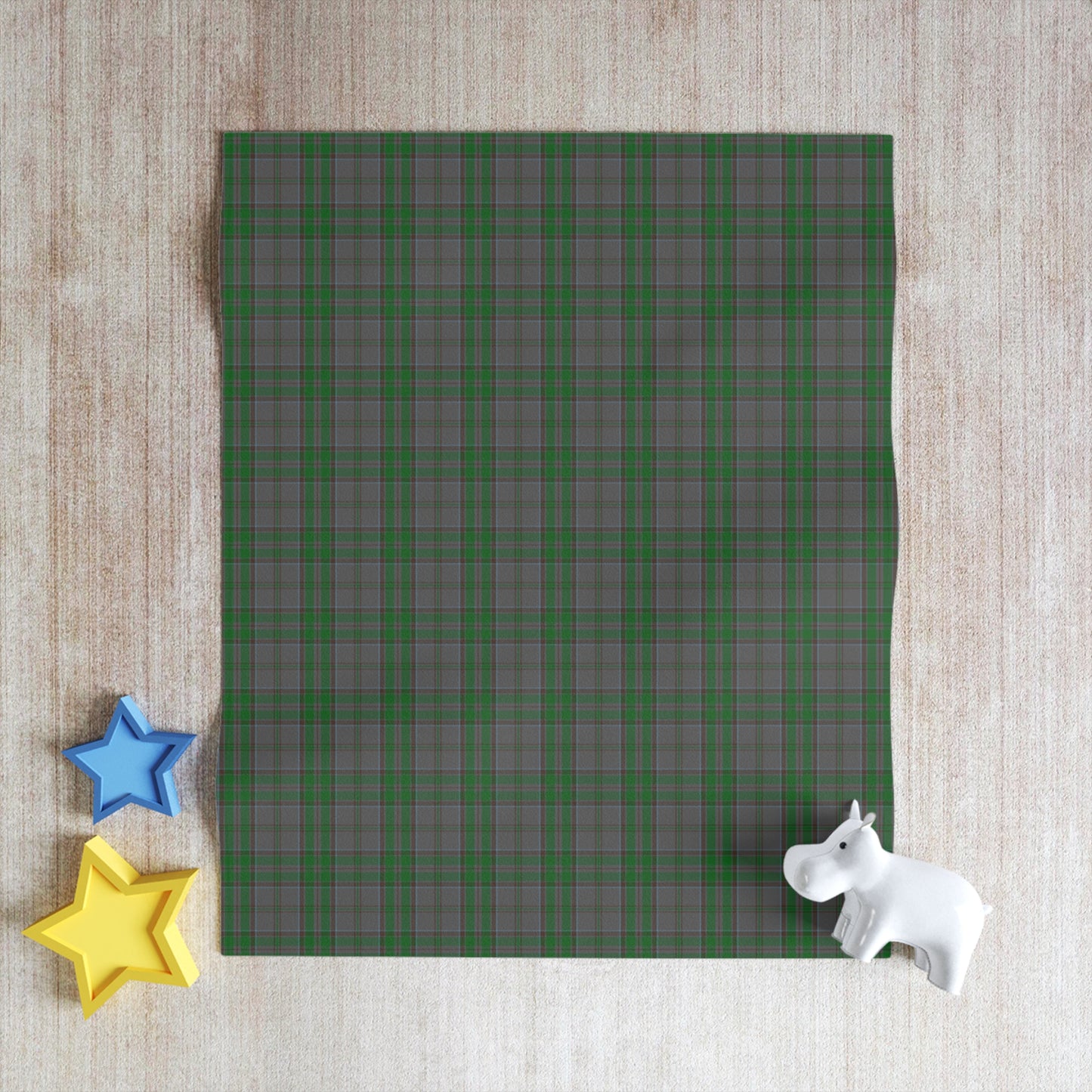 Irish County Wicklow Tartan Throw Blanket