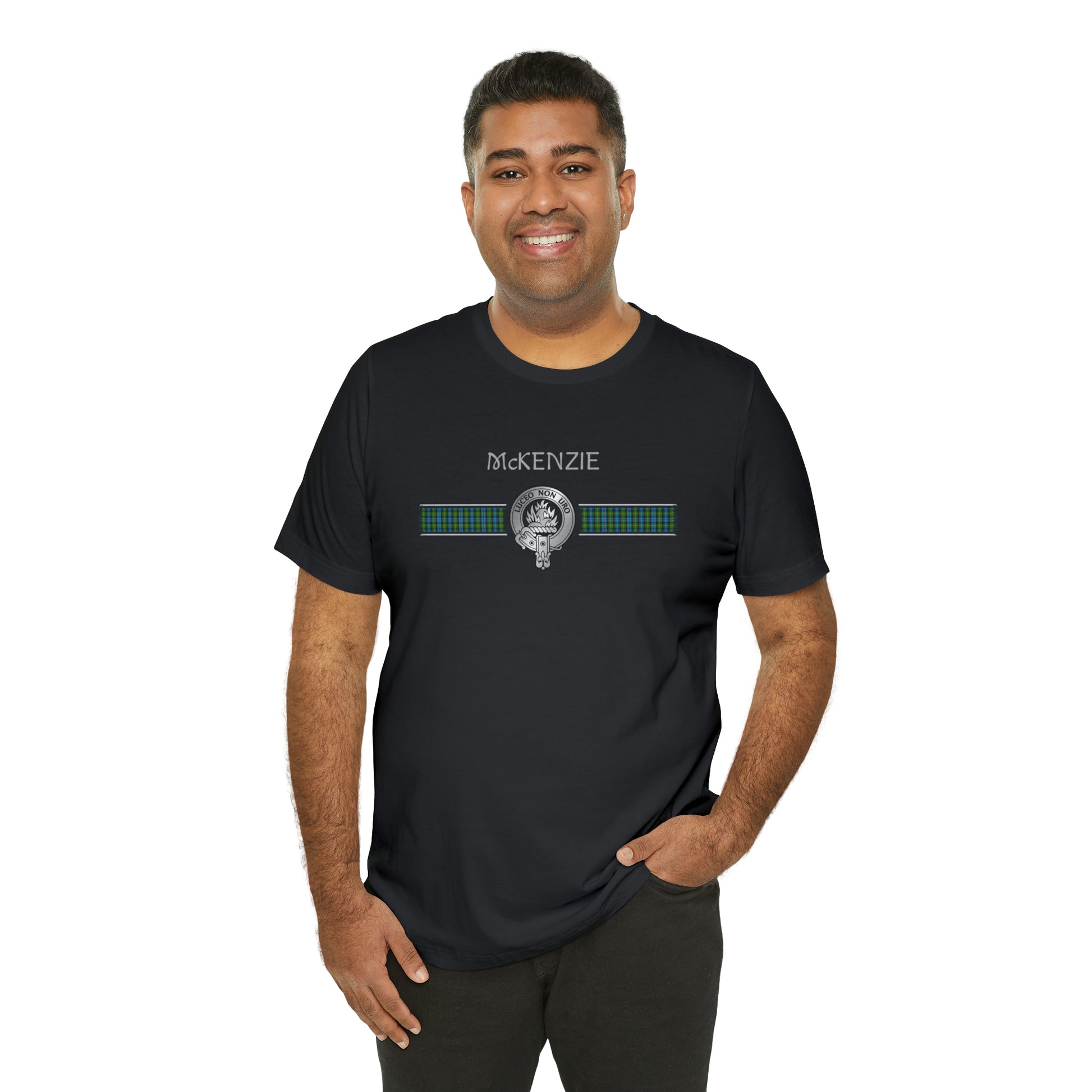 Clan McKenzie Crest & Tartan | Unisex T-Shirt