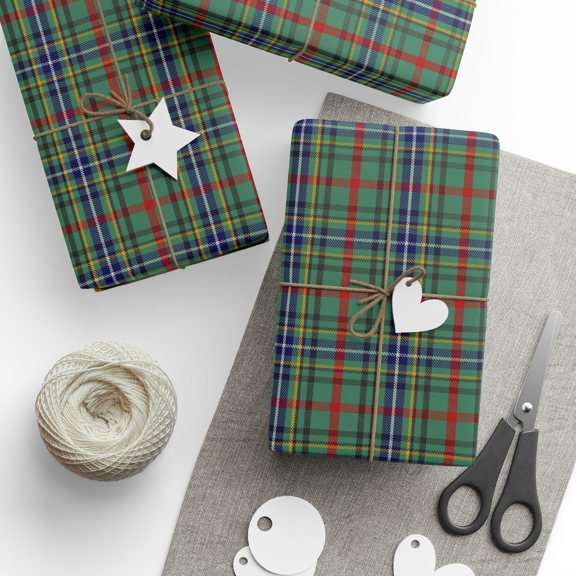 Clan Bissett Tartan Wrapping Papers