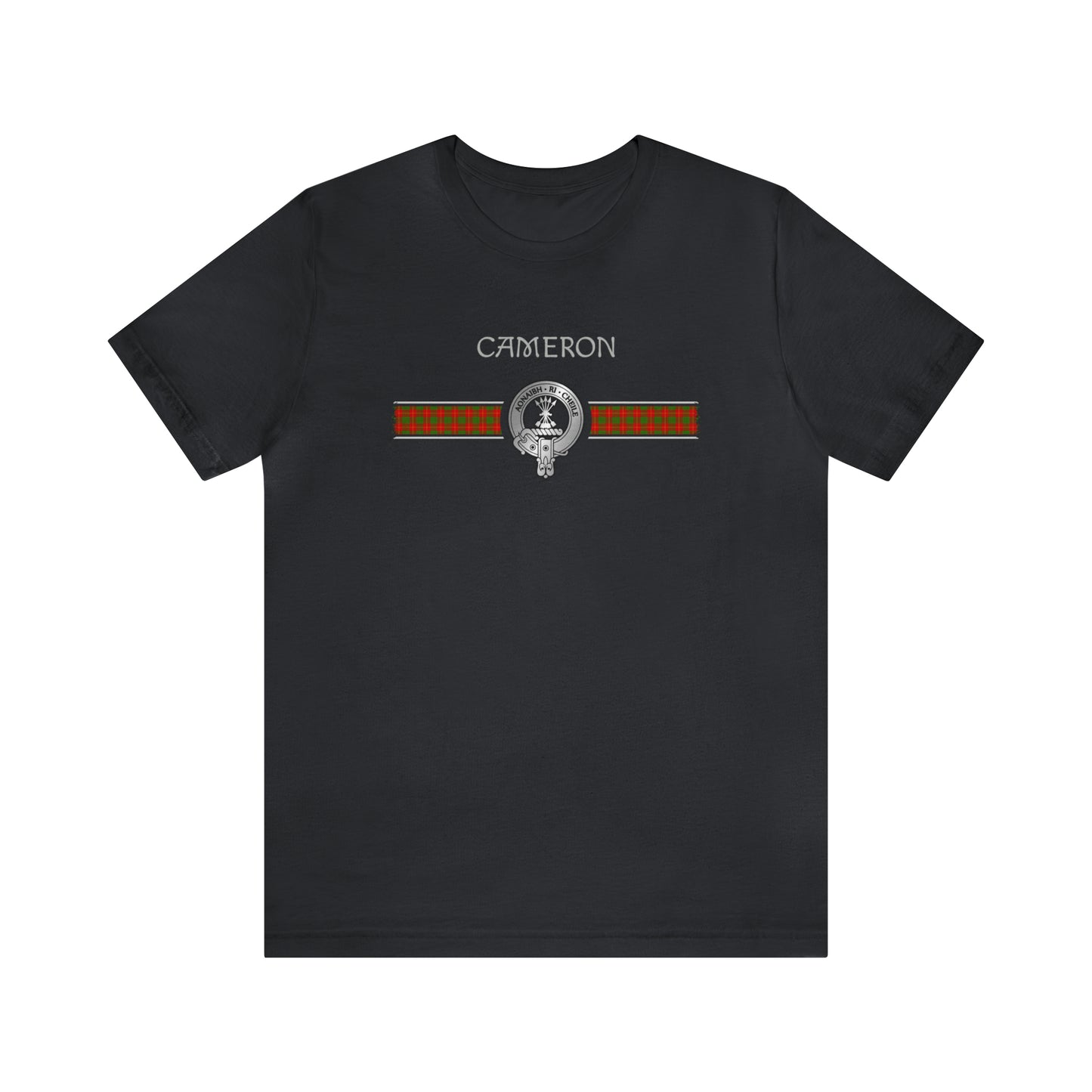 Clan Cameron Crest & Tartan | Unisex T-Shirt