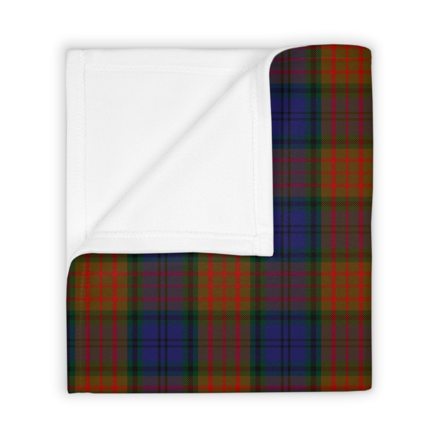 Irish County Longford Tartan Throw Blanket