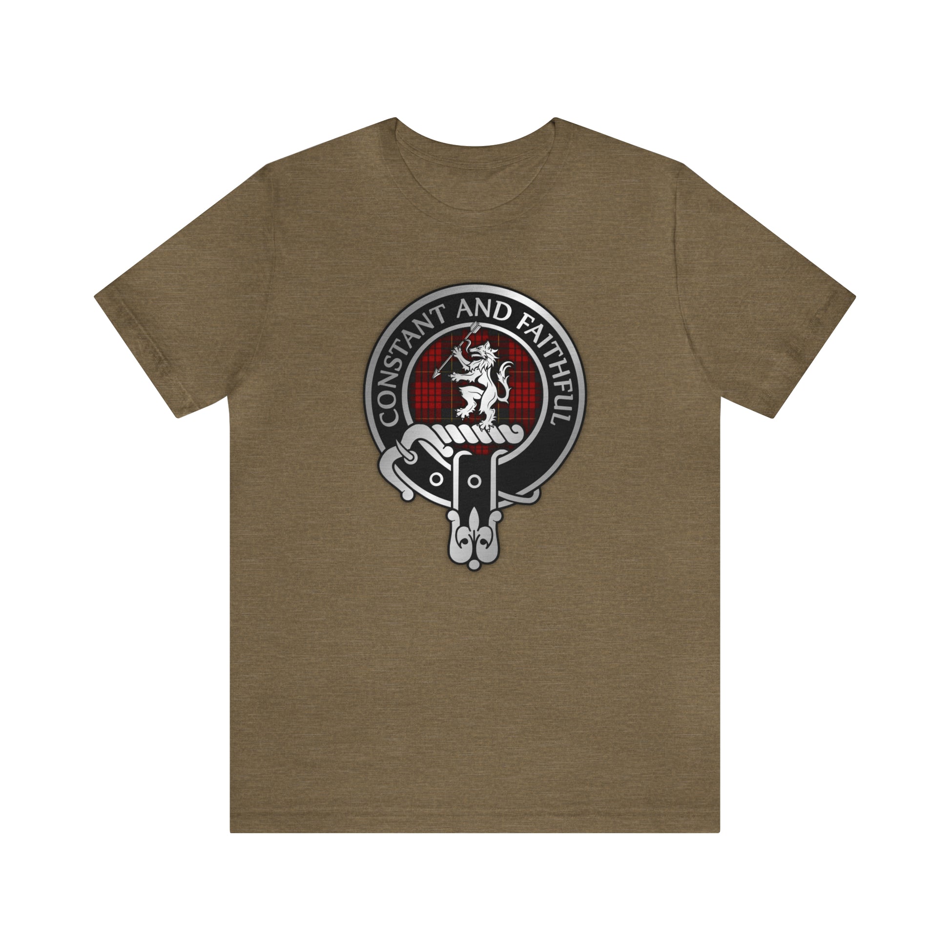 Clan MacQueen Crest & Tartan | Unisex T-Shirt