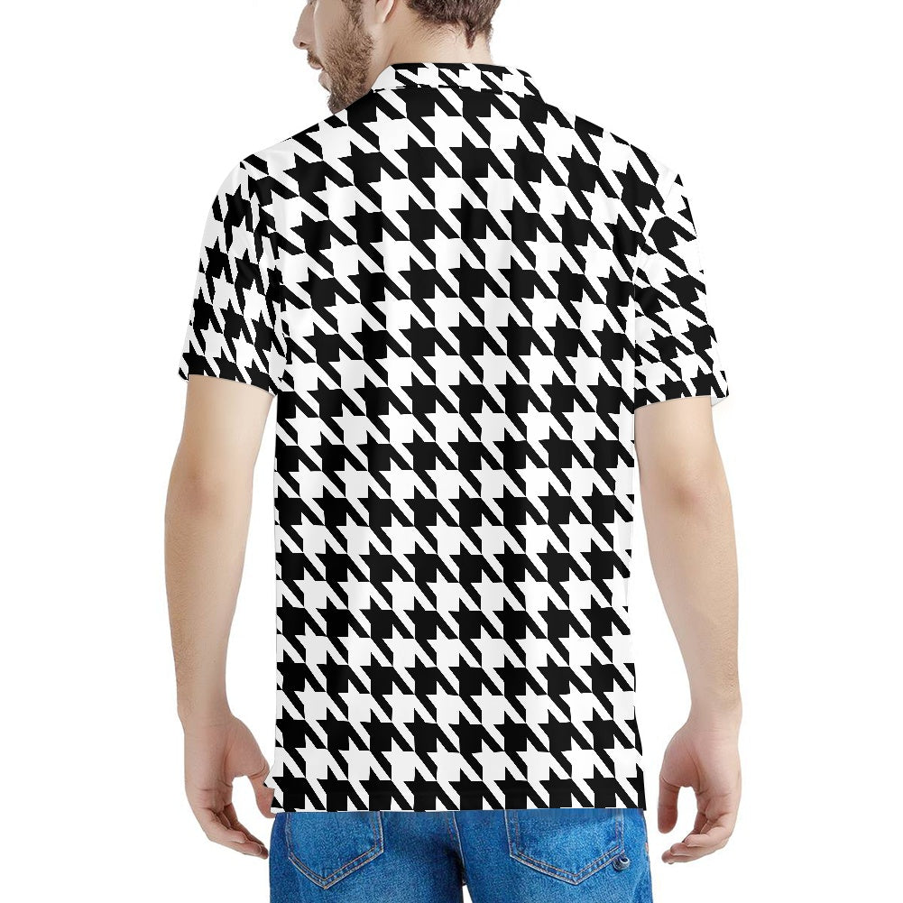 Two Tone Houndstooth Polo