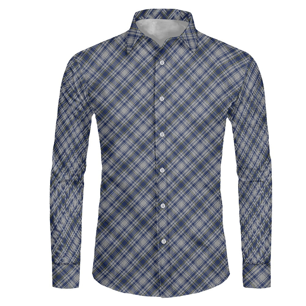 English County - Yorkshire Tartan Men's long-sleeved shirt