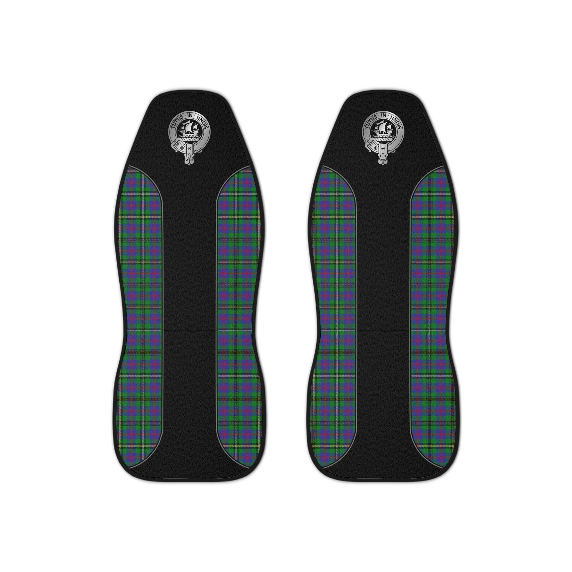 Clan Wood Crest & Tartan Car Seat Covers