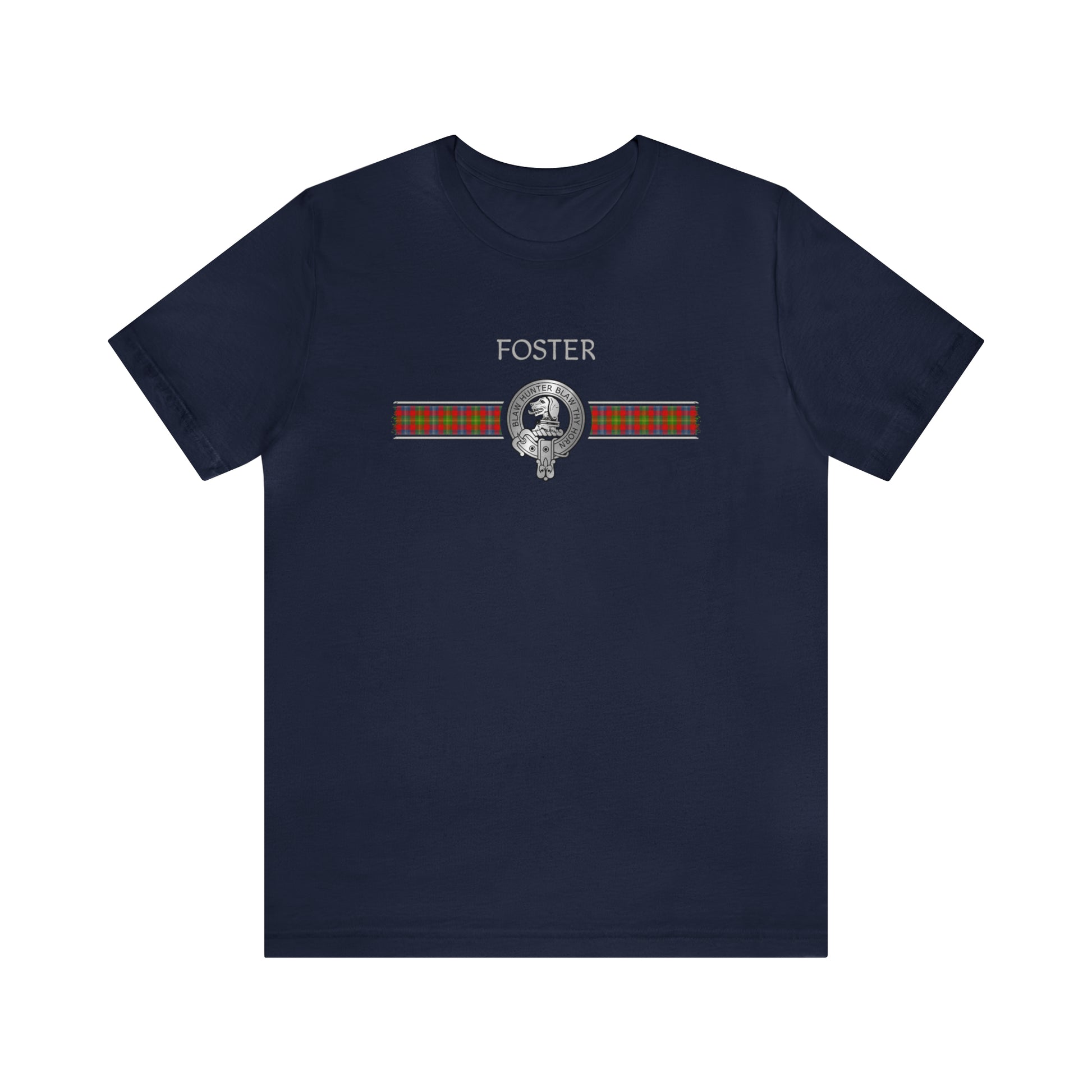 Clan Foster Crest & Tartan | Unisex T-Shirt