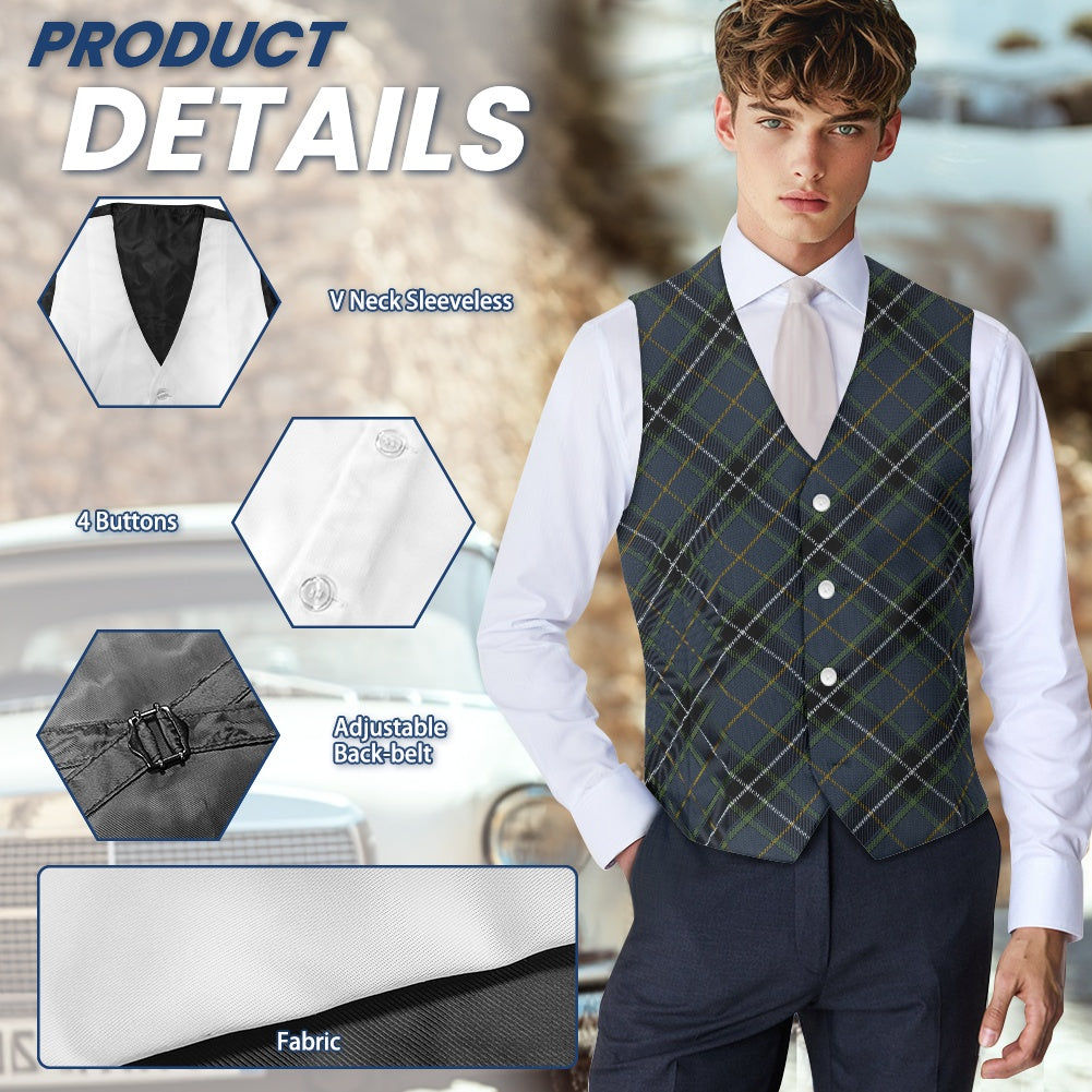 Breizh | Breton | Bretagne Kerne Tartan Bias Suit vest jacket
