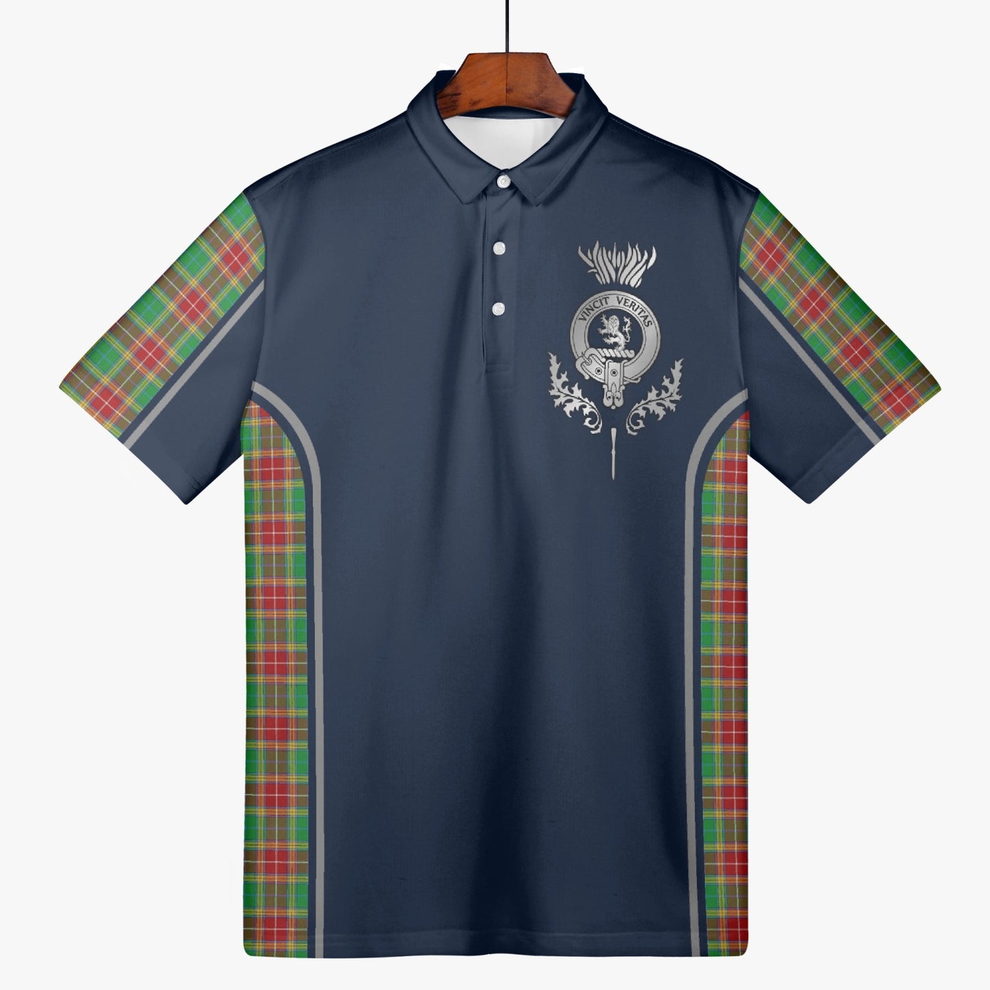 Clan Baxter Crest & Tartan Polo Shirt