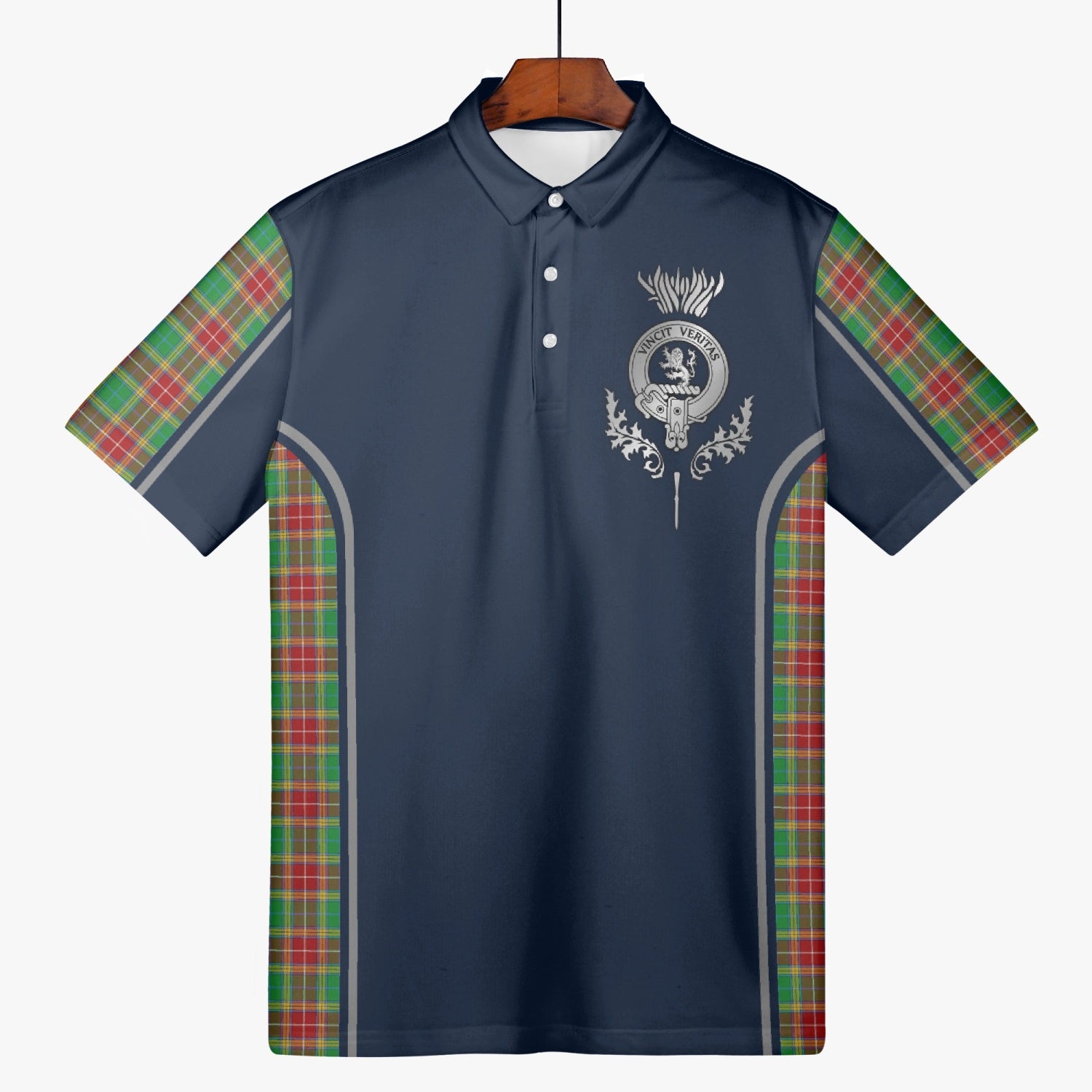 Clan Baxter Crest & Tartan Polo Shirt