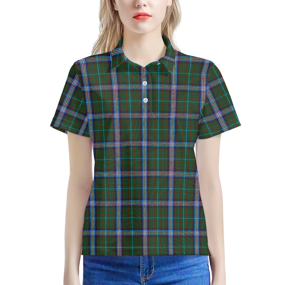 US State - Missouri Tartan Women's Polo Shirt